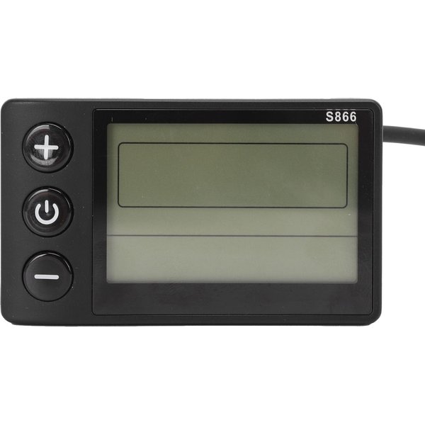 Elektryczny Rower WyśWietlacz Lcd Miernik S866 Abs Elektryczny Rower Panel Sterowania Z 6-Pinowym Wodoodpornym ZłąCzem Do Skutera-image