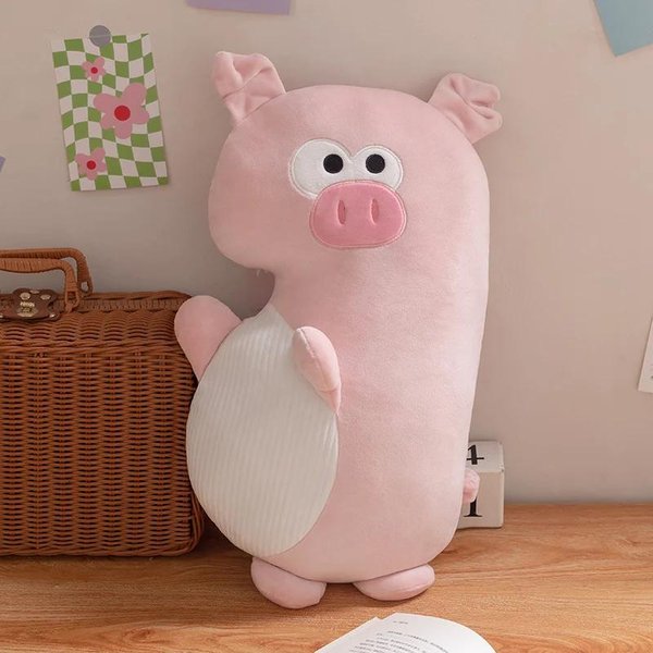 Dinozaur ŚWinka Pingwin Kot MięKka I Puszysta Poduszka MięKka Poduszka Samochodowa Pluszowa Poduszka Do Spania Sofa Poduszka Domowa Dekoracyjna Poduszka-image