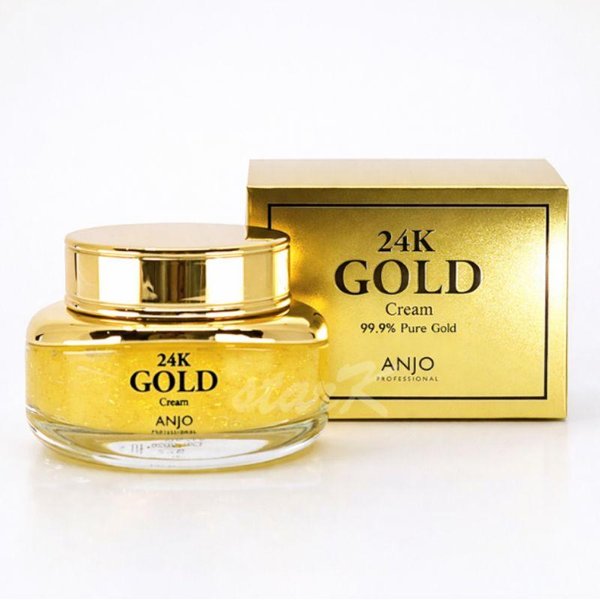 Anjo Krem Ze ZłOtem 24K 50G – Luksusowy RozjaśNiająCy UjęDrniająCy Przeciwstarzeniowy NawilżAjąCy Krem Do Twarzy K-Beauty-image