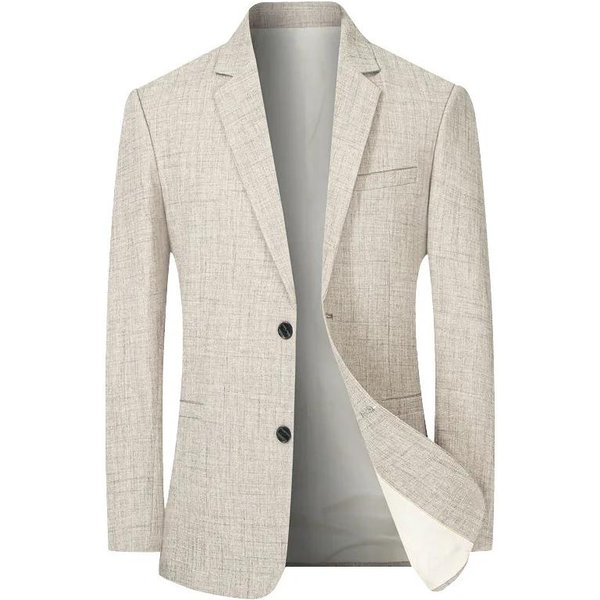 MęSkie Cienkie Garnitury Marynarki Kurtki Garnitury Biznesowe Casualowe Designerskie PłAszcze Wiosna Lato Formalne Ubrania Slim Fit Marynarki Kurtki Rozmiar 4X Xxxxl White-image