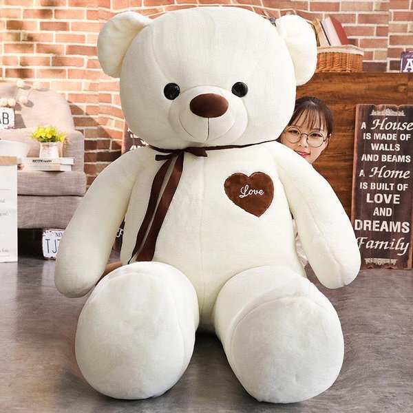 Oso De Peluche Gigante Oso De Abrazo MuñEco Oso Americano Grande Oso Grande Lindo Regalo De San ValentíN W4623Ww-60Cm-image