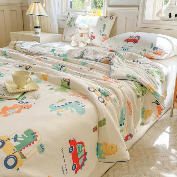 EdredóN De Buena Calidad Con SensacióN De Frescor, EdredóN Fino De Verano Con Aire Acondicionado Helado, EdredóN De Verano Liso Para Dormitorio Con Aire Acondicionado 110X150Cm-image
