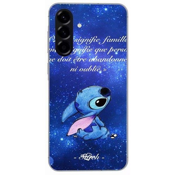 Funda - Maniacase - Samsung Galaxy A26 - Silicona - Negro - Lindo Stitch-image