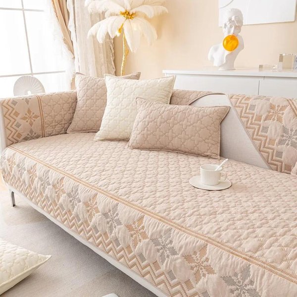 Funda De Sofá Bohemia Para Sala De Estar Universal Antideslizante AlgodóN CojíN De Sofá Toalla Antideslizante Funda De Sofá Alfombrilla DecoracióN Del Hogar Fundas 45X45 Pillowcase 1Pc-image