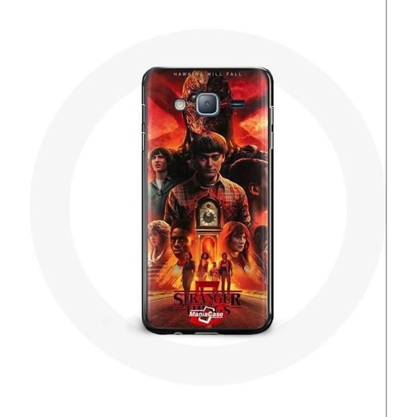Funda - Maniacase - Samsung Galaxy J7 2016 - Flexible - Negro - Stranger Things Temporada 5-image