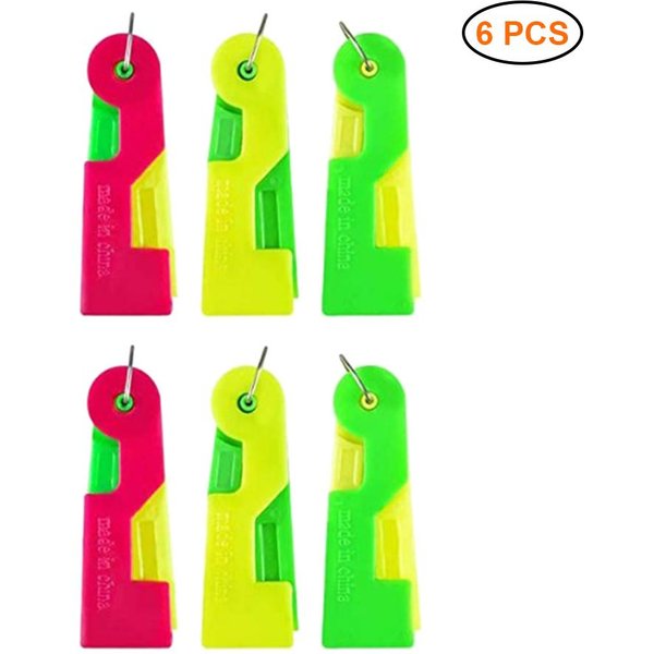 6 Piezas Enhebradores AutomáTicos Dispositivo De Enhebrado De Agujas De PláStico Enhebradores De Agujas De Coser-image