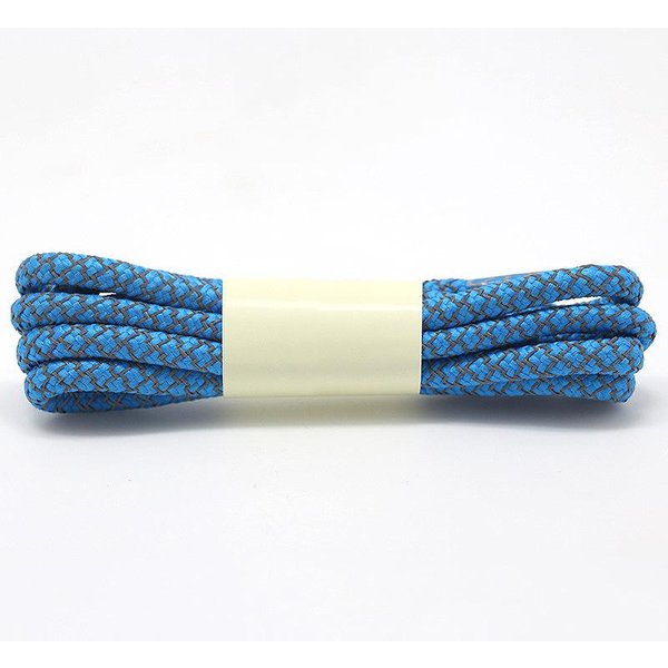 Cordones Cordones Reflectantes Redondos Tejidos Cordones Para Zapatillas Deportivas Zapatos Planos Deportivos Cuerda Suministro Para Zapatos 100CM Blue-image