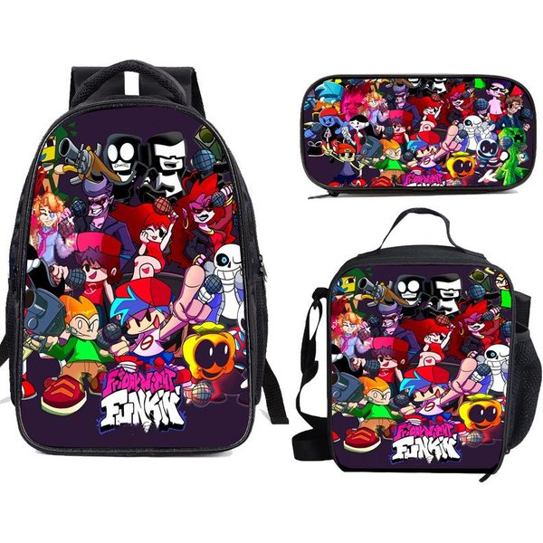 Mochila De Friday Night Funkin, Set De Tres Piezas, Estuche, Mochila De Friday Night Funkin-image