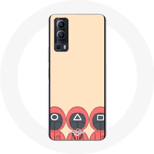 Funda Vivo Y72 Juego Del Calamar MáScaras TriáNgulo Cuadrado Y CíRculo Fan Art-image