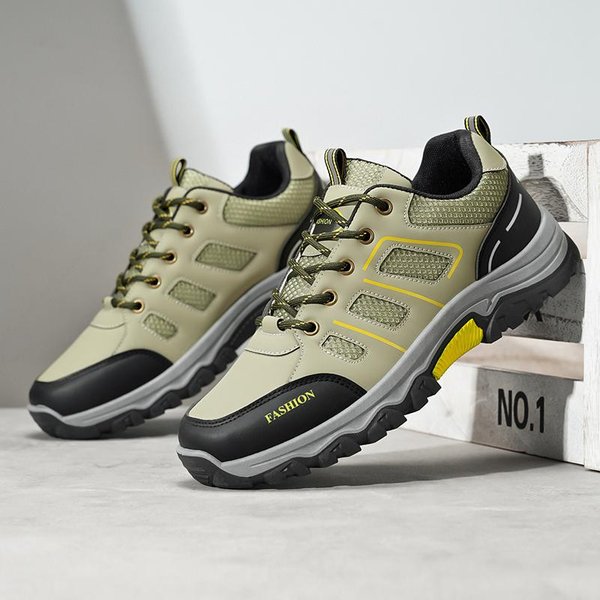 Zapatos De Senderismo Casuales Para Hombre De Primavera, Transpirables, Para Trabajo, Exteriores, Viajes, Suela Gruesa, Resistentes Al Desgaste, Deportivos, Para Caminar, CóModos, Antideslizantes 44 Verde-image