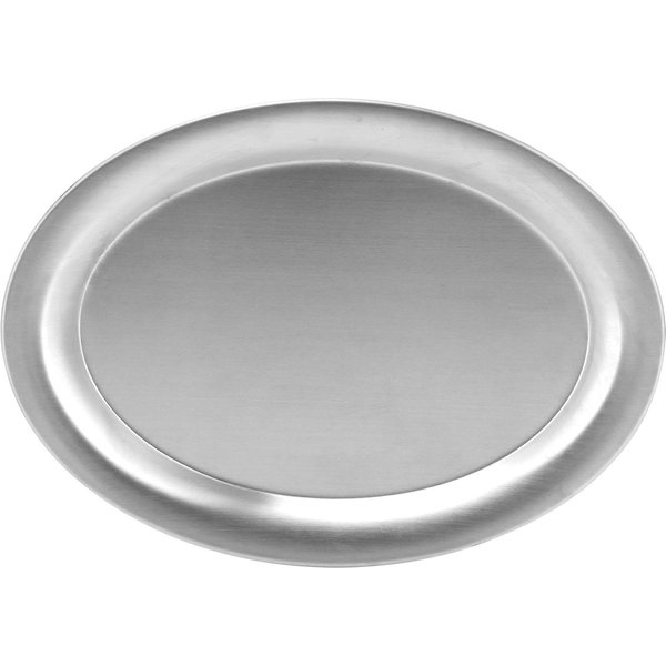 Plato De Acero Inoxidable PequeñO Ovalado Plato Para Comida Plato MultifuncióN Para Frutas Y Snacks Para Uso En La Cocina Gray-image