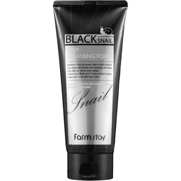 Farm Stay Espuma Limpiadora Profunda Caracol Negro 180Ml (3 Opciones) 1Pcs Gray-image