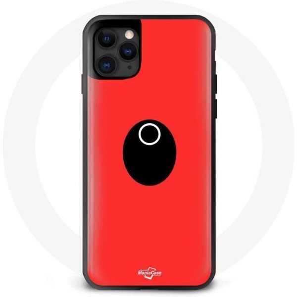 Funda Iphone 11 - Maniacase - CíRculo MáScara Squid Game - Flexible - Negro - DiseñO Inspirado En Squid Game-image