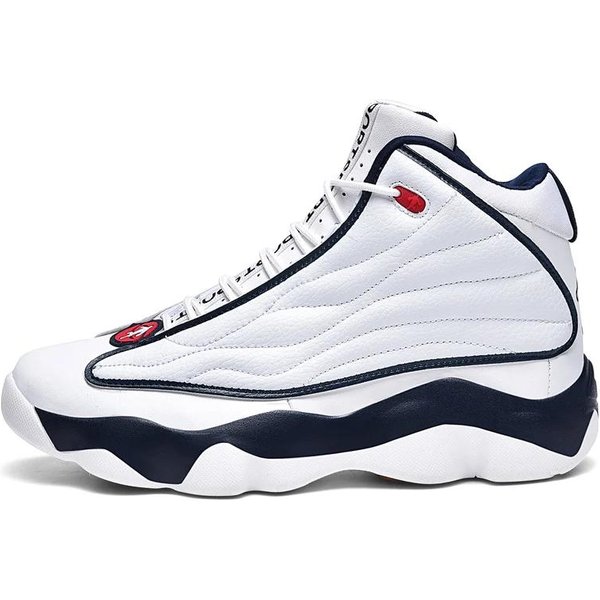Super Fajne MęSkie Damskie Buty Do KoszykóWki Luksusowa Marka Buty Sportowe ChłOpiec AntypośLizgowe ZewnęTrzne Treningowe Do KoszykóWki Noszone Trampki 42 Niebieski-image