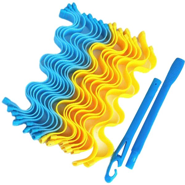 Zestaw Do Stylizacji LokóW Spiralnych DIY Plastikowe WałKi Do Stylizacji LokóW Spiralnych Do WłOsóW Dla Kobiet DziewcząT Bardzo DłUgie-image