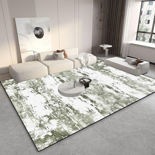 Dekoracja Salonu Szare Dywany Lekki Luksus Abstrakcyjne Dywany Dom Sofa Boczna Mata PodłOgowa Sypialnia Garderoba Korytarz DużY Dywan 60*90Cm-image