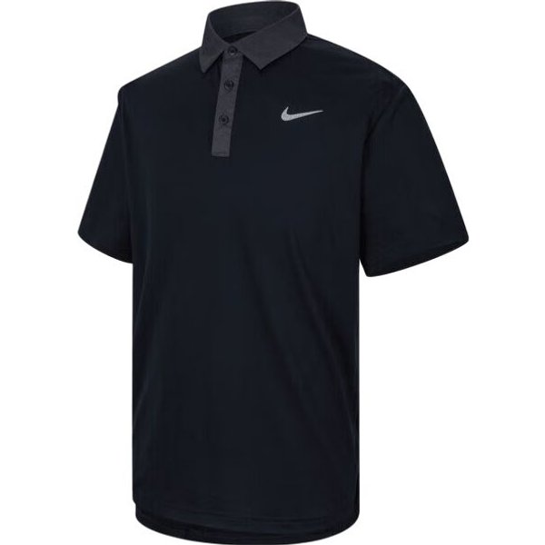 Nike Ss25 Df Tour Contraste CóModo Moda Simple Polo De Manga Corta Hombre Tops FZ7502-010 L Black-image
