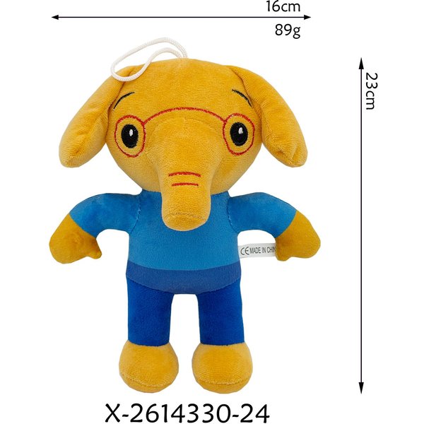 2026 Anime Plim Peluches Mago Joker HéRoe Elefante Oso Peluches MuñEcos Dibujos Animados Peluches Juguetes Creciendo Juntos Peluche Regalo Blanco-image