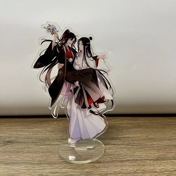 Mo Dao Zu Shi Akrylowa Figurka Akcji Wei Wuxian Lanwangji Model Weselny StojąCy Idealna Dekoracja Biurka Dla FanóW Anime Gray-image