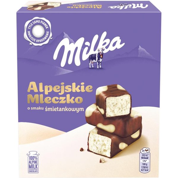 Milka Leche Alpina Mousse Sabor Nata 350 G-image