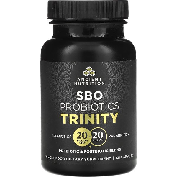 Ancient Nutrition, SBO ProbióTico Trinity, 60 CáPsulas-image
