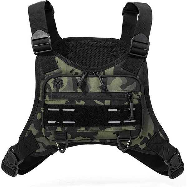 Chaleco TáCtico De Pecho Para Camping Caza Bolso De Hombro Hombre Pesca Ciclismo Mochila De Viaje Reflectante RiñOnera-image
