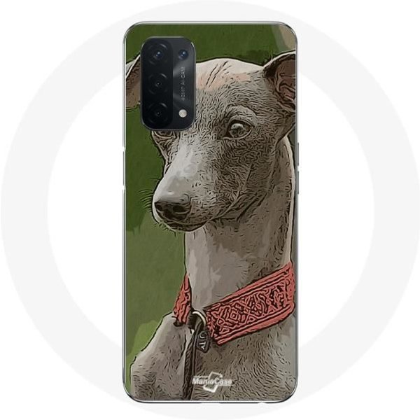 Funda - Maniacase - Oppo A74 5G - Galgo Greyhound - Flexible - Gris Gris-image