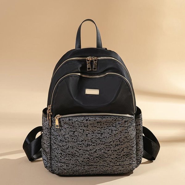 Mochila Mujer Moda Gran Capacidad Viaje Mamá Mochila Nylon Tela Oxford Bolso PequeñO Ligero Casual-image