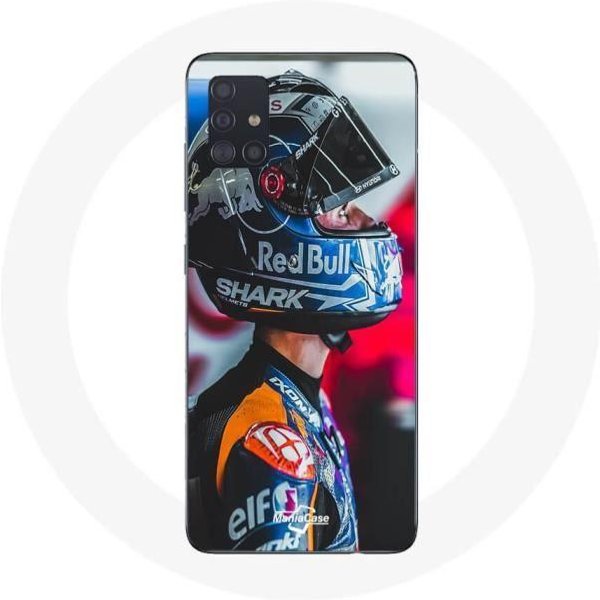 Funda Maniacase Para Samsung Galaxy A51 Miguel Oliveira Moto GP Fondo Oscuro Negro-image