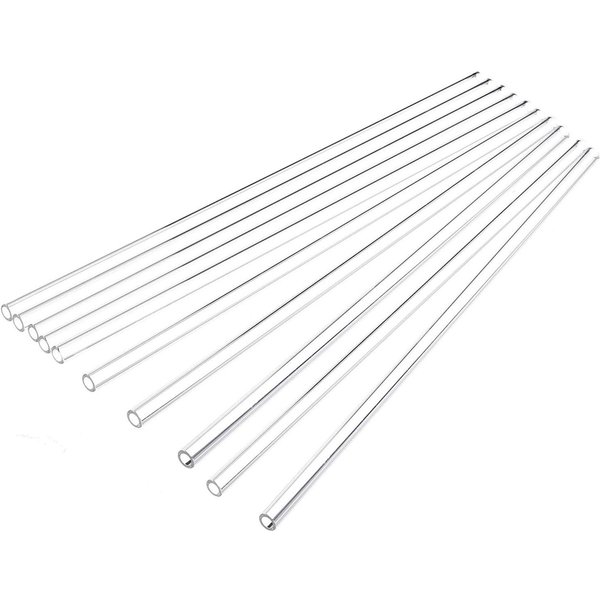 10 Unidades De Tubos De Ensayo De Fondo Redondo De Vidrio Borosilicato, Tubos De Ensayo De Vidrio Transparente Para Experimentos CientíFicos, Decoraciones, PropagacióN De Plantas Y Regalos De Vacaciones 10X300Mm 10Pcs||10X300Mm 10Pcs-image