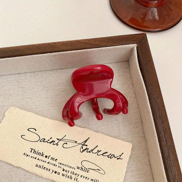 Nuevos Elegantes Scrunchies De ÁCido AcéTico Para Cola De Caballo Pinza De Cangrejo Retro Coreana Pinza De TiburóN Moda Para NiñAs Regalo Pinza Para El Cabello Accesorios Para El Cabello-image