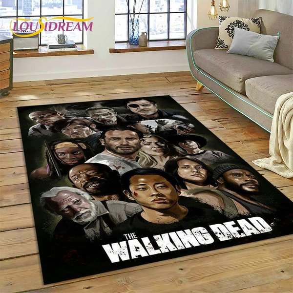 3D The Walking Dead Lincoln TWD Dywanik Dywan Do Salonu Sypialni Dekoracja Domu, Mata PodłOgowa AntypośLizgowa Dekoracja Na Sofę Wycieraczka 40X60Cm( 15X23In )-image