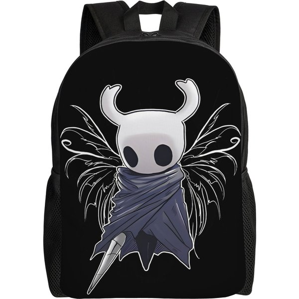 Mochila De Juego Hollow Knight Para Hombres Mujeres Casual Escuela Secundaria Trabajo Mochila Diaria Dibujo Animado Fantasma Bolso De Hombro Para PortáTil Regalo-image