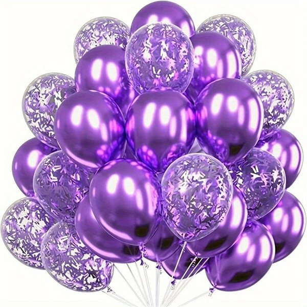30 Szt. Metaliczne Balony Konfetti Balony Lateksowe Na Imprezę Urodziny Wesela Rocznica Walentynki Dekoracje Na Imprezę 12Inch RóżA, Czerwony Kolor-image