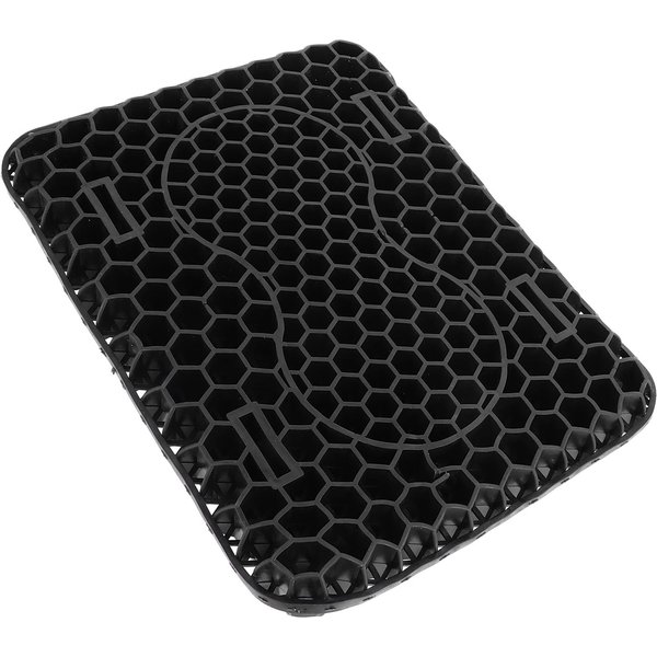 CojíN De Gel Para Asiento De Motocicleta CóModo Transpirable AbsorcióN De Impactos Almohadilla Para Asiento De Scooter Para Viajes Largos Black-image