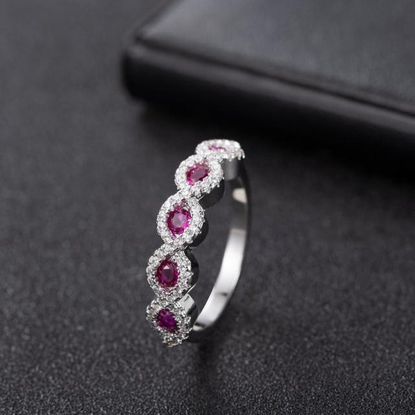 Diwenfu S925 Srebro Czerwony Rubin BiżUteria PierśCionek Z Kamieniami Szlachetnymi Dla Kobiet ObrąCzki Srebro 925 BiżUteria Zielony Topaz BiżUteria Dziewczyny 10-image