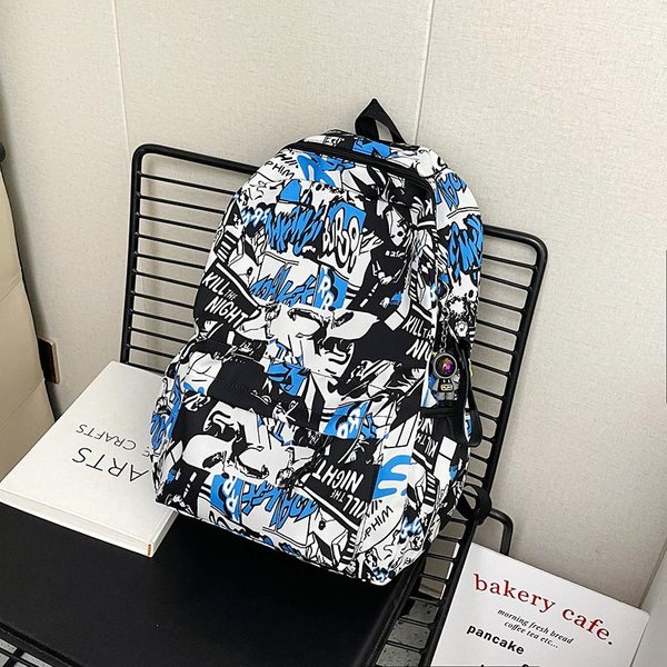 Nowoczesny Plecak Oxford Na Laptop Dla MężCzyzn I Kobiet Plecak PodróżNy Do Samolotu DużA Pojemność Torba Szkolna Kolor Granatowy-image