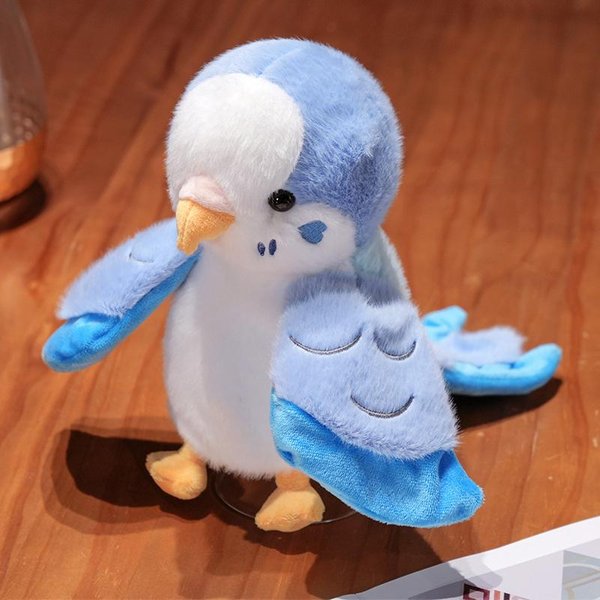 20Cm Kawaii Ptak Pluszowe Zabawki Sztuczny Ptak Pluszowa Lalka ŚLiczna Realistyczna Papuga WróBel Pluszowa Pacynka Na RęKę Prezenty Urodzinowe ŚWiąTeczne Dla Dzieci 20Cm-image