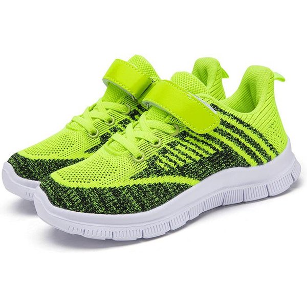 Letnie Buty DziecięCe Color-Blocking Dla UcznióW SzkołY Podstawowej I ŚRedniej OddychająCe Buty Sportowe Dla ChłOpcóW I DziewcząT Modne Buty 38 Yellow-image