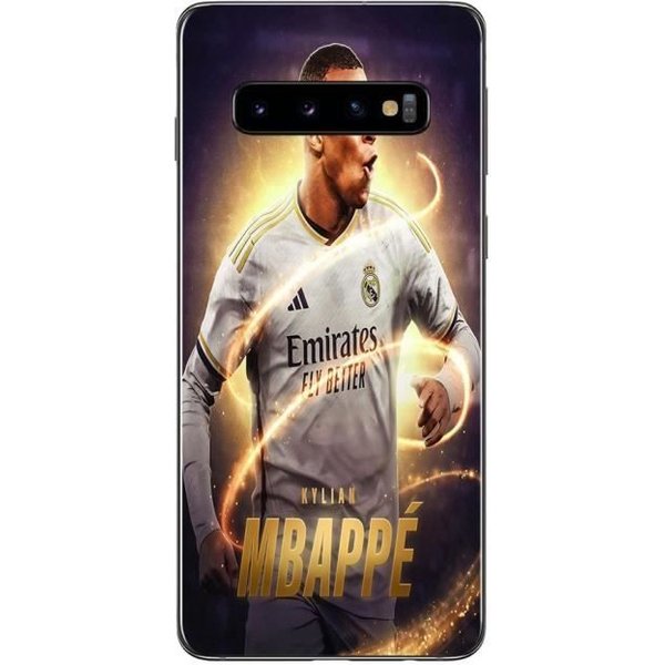 Coque Maniacase Pour Samsung Galaxy S10 Kylian Mbappe Real Madrid Wallpaper-image