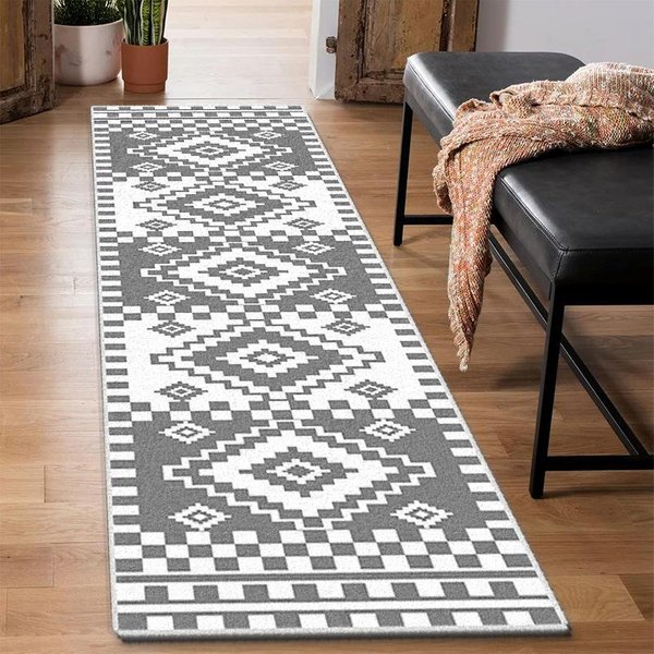 Uroczy ŚLad ŁApki Szczeniaka Dywanik Do Pralni, AntypośLizgowy Zmywalny Dywanik Biegacz, Mata Do Domowej Strefy Pralni, Mata PodłOgowa Do Korytarza 50X120Cm 20X47Inch-image