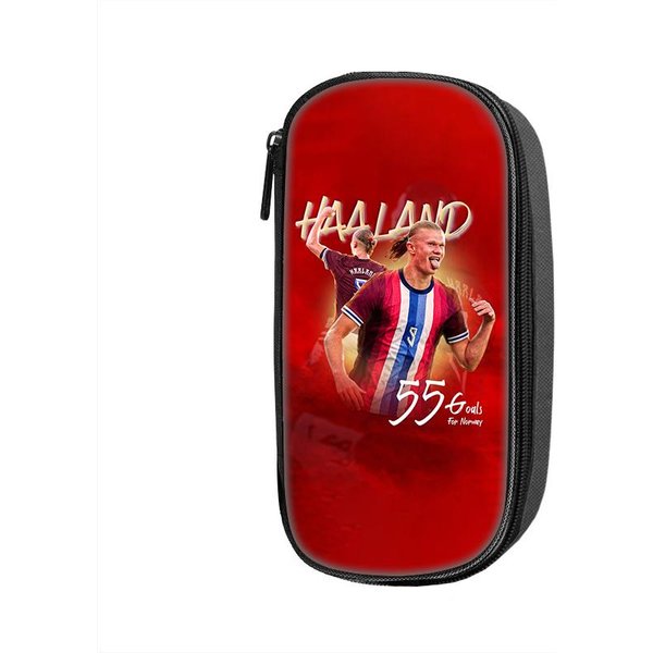 Etui Na OłóWki WzóR Haaland Kosmetyczka Gwiazda PiłKi NożNej PióRnik Uczeń DużA Pojemność Sportowe ArtykułY Szkolne Etui Na OłóWki Z Zamkiem BłYskawicznym-image