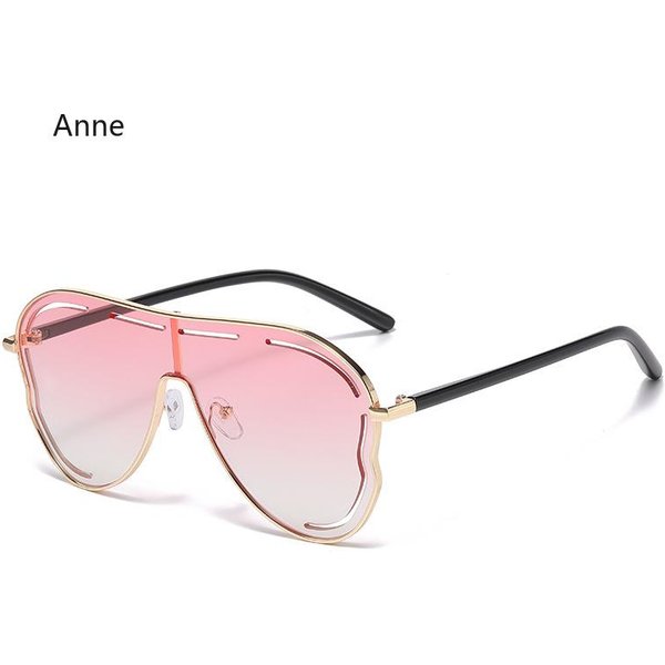 Gafas De Sol Cuadradas Oversize Tipo Escudo Para Mujer Lujo Mariposa Una Pieza Gafas De Sol Montura Grande Gafas Para Dama Gafas-image