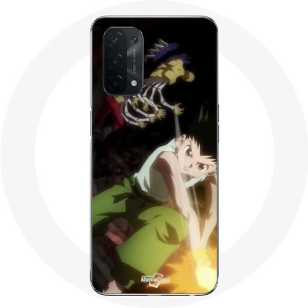 Coque Maniacase Pour Pour Oppo A74 5G Manga Gon Freecss Hunter X Hunter Negro-image