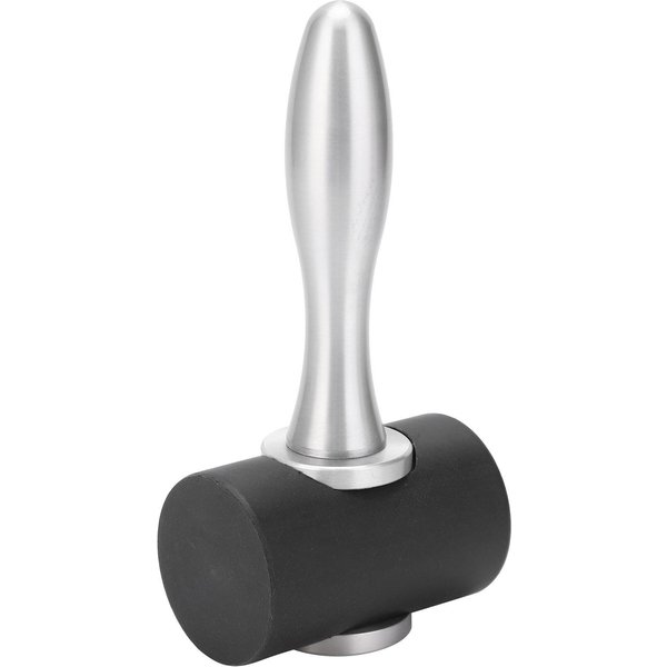 Martillo De Cuero Con Tallo En T Para Tallado Mallet De Nylon Para Manualidades Herramienta Manual Con Mango De Aluminio White-image
