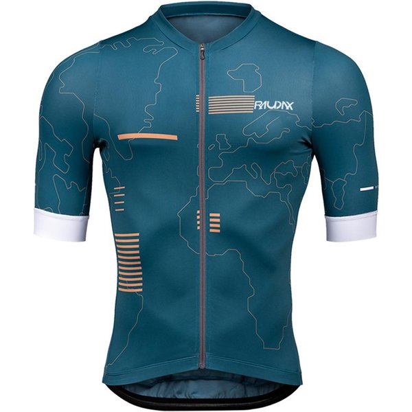 Raudax MęSka Letnia Koszulka Rowerowa Z KróTkim RęKawem Ochrona UV Ropa Ciclismo Odzież Na Rower WyśCigowy Koszulki Maillot Odzież Rowerowa S Zielony-image