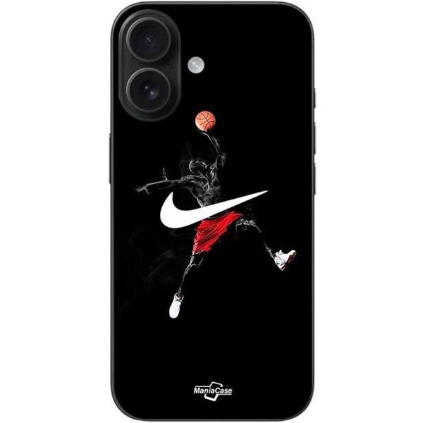 Funda - Nike - Iphone 16 - Logo Jordan - Negra - Flexible Negro-image