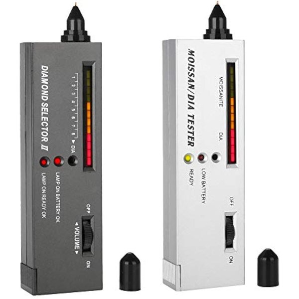 Tester ZłOta Do BiżUterii - Profesjonalny Selektor DiamentóW I Kamieni Szlachetnych Z Diamond Selector Ii, Tester Moissanitu, 2 Instrukcje, 2 Tacki - PrzenośNy D2 Gray-image