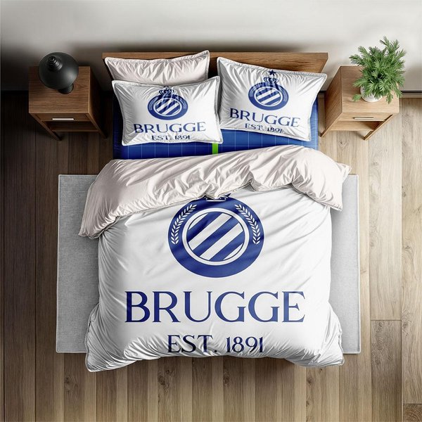 Cercle Brugge Belgia Zestaw Poszewek Na KołDrę Rozmiar KróLewski KróLowej PodwóJny PełNy BliźNiaczy Pojedynczy Zestaw PośCieli 135X200Cm Gray-image