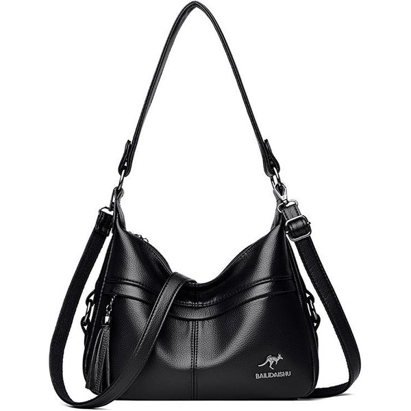 Nowa Torba Damska Crossbody Torba Na Ramię DużA Pojemność Wszechstronna Modna Wysokiej Klasy Torba Tote Black-image